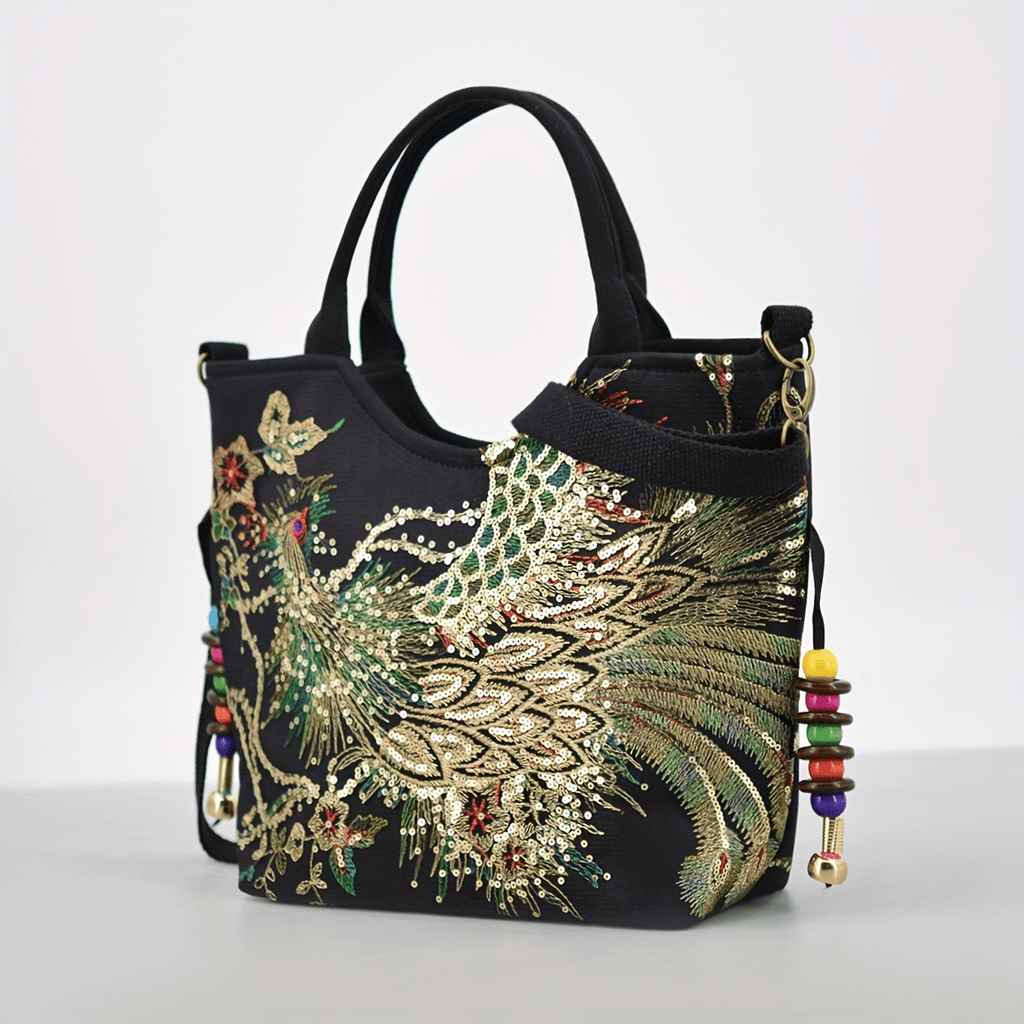 Vintage Vibe Embroidered Satchel – Bold Style, Everyday Comfort
