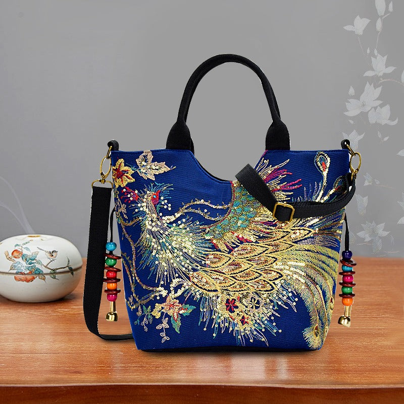 Vintage Vibe Embroidered Satchel – Bold Style, Everyday Comfort