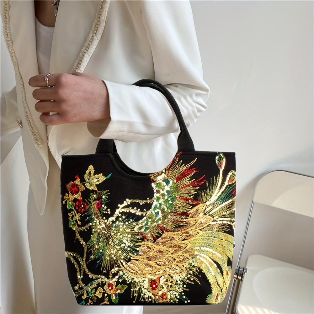 Vintage Vibe Embroidered Satchel – Bold Style, Everyday Comfort
