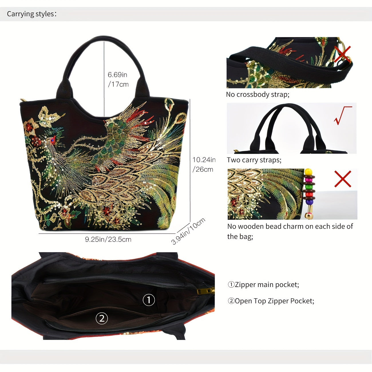 Vintage Vibe Embroidered Satchel – Bold Style, Everyday Comfort