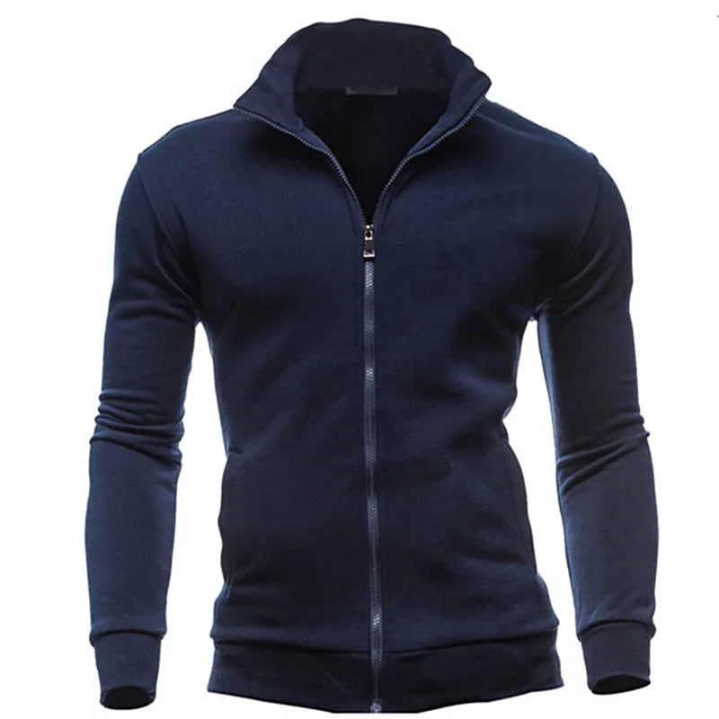 MRMT 2025 Brand New Men's No Hoodies Sweatshirts Zipper Stand Collar Men Sweatshirts For Male No Hooded Sweatshirt Man Pullover