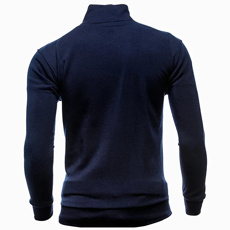 MRMT 2025 Brand New Men's No Hoodies Sweatshirts Zipper Stand Collar Men Sweatshirts For Male No Hooded Sweatshirt Man Pullover