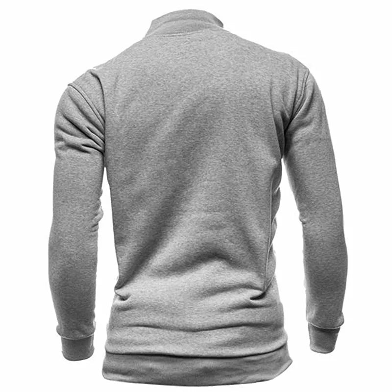 MRMT 2025 Brand New Men's No Hoodies Sweatshirts Zipper Stand Collar Men Sweatshirts For Male No Hooded Sweatshirt Man Pullover