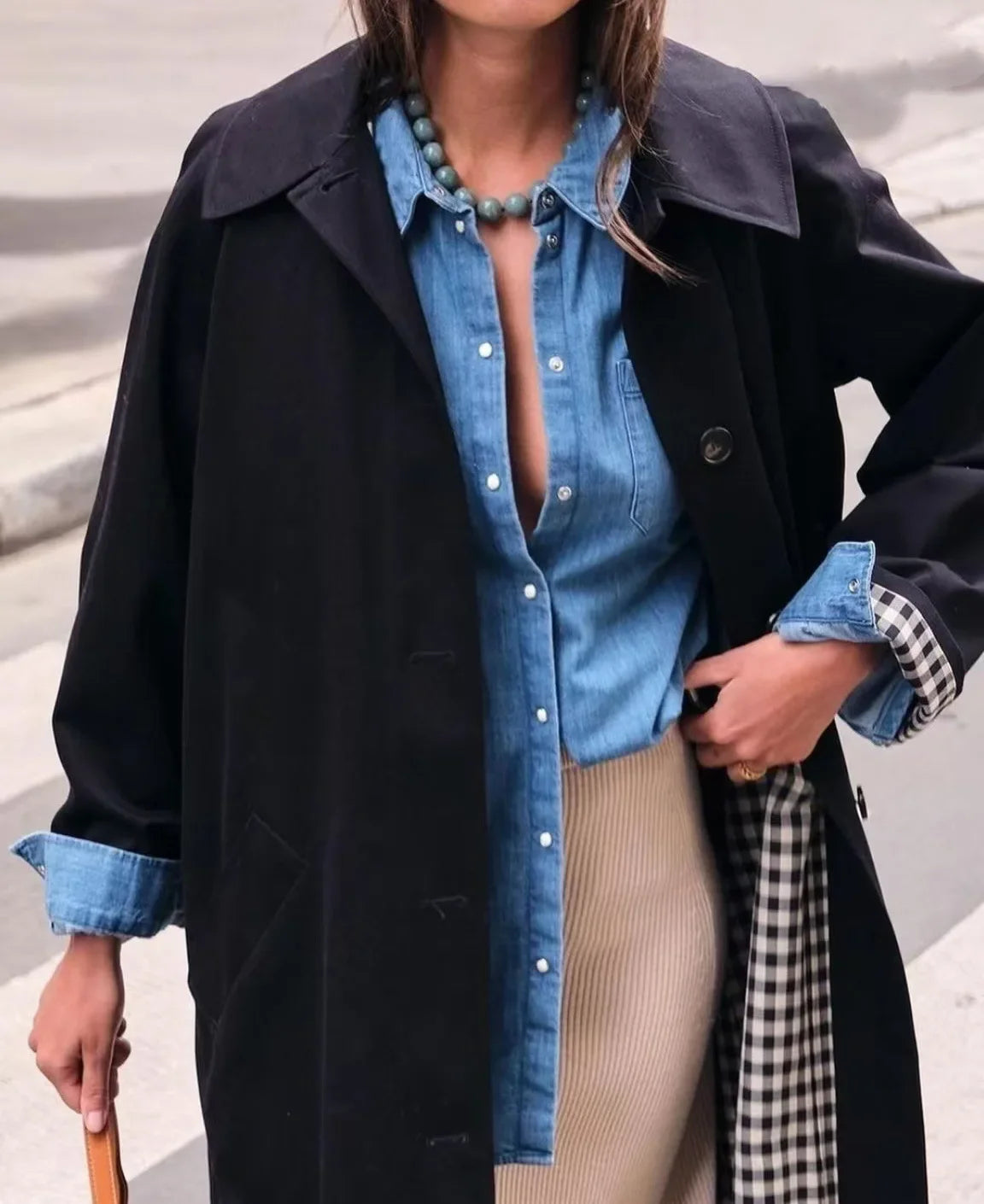 Women Casual High Street Overcoat
