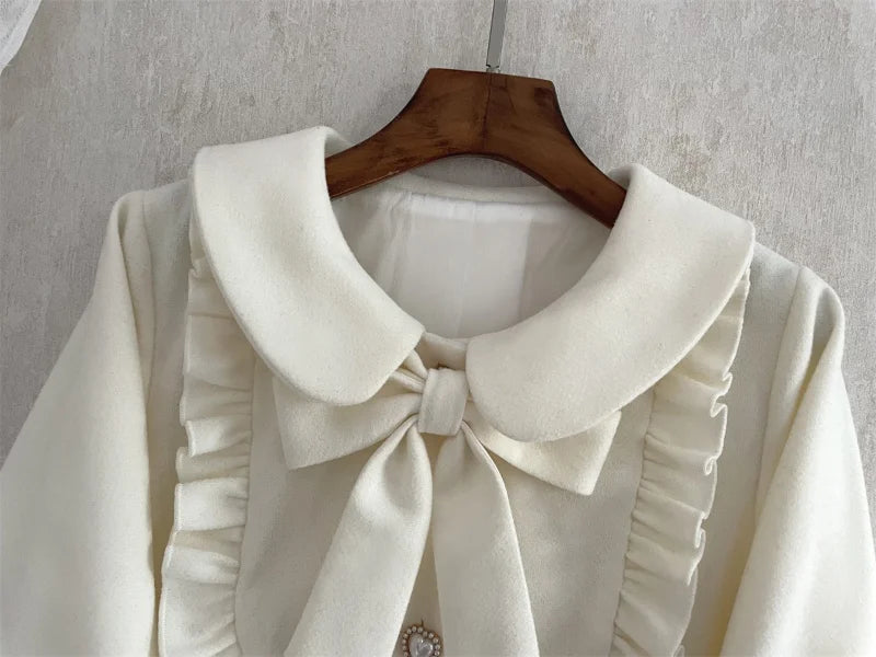 Autumn Japanese Style Woollen Coats