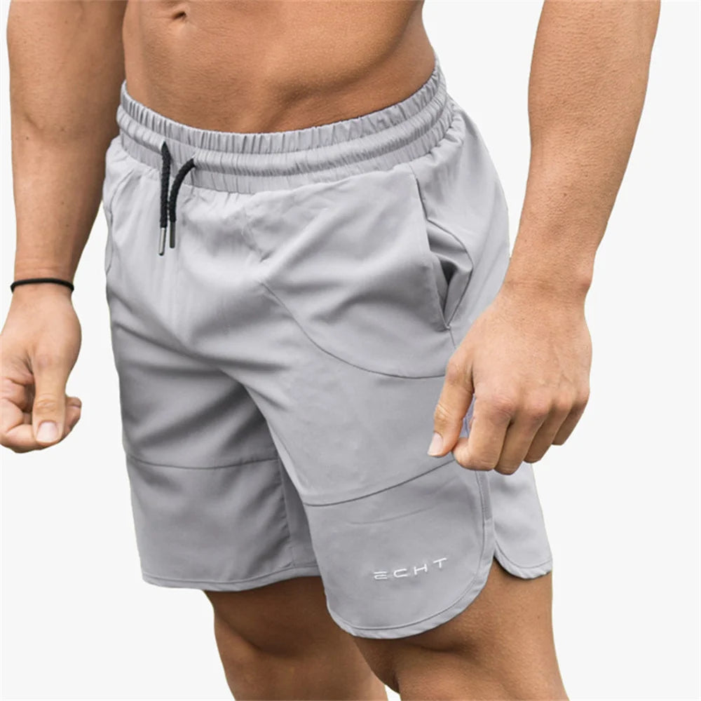 2023 New Men Gym Fitness Loose Shorts Bodybuilding Joggers Summer Quick-dry Cool Short Pants Male Casual Beach Brand Sweatpants