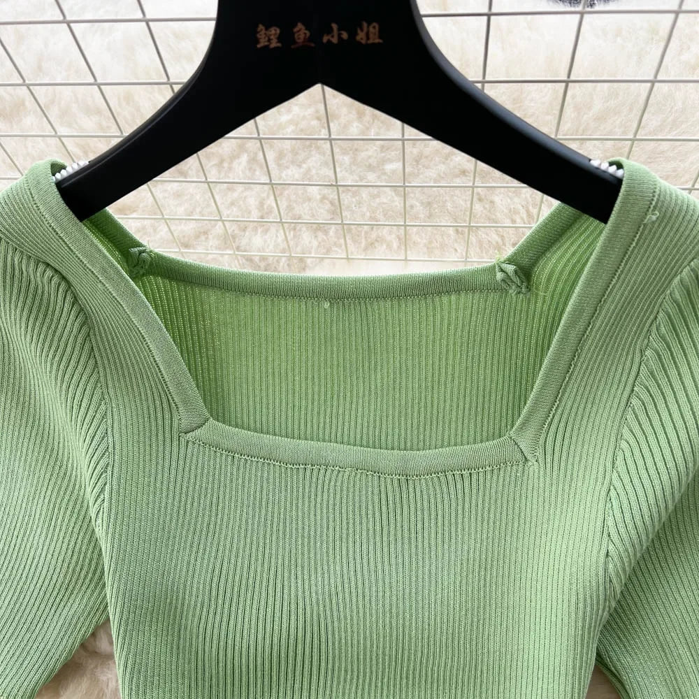 Summer Knit Short Sleeve Dress