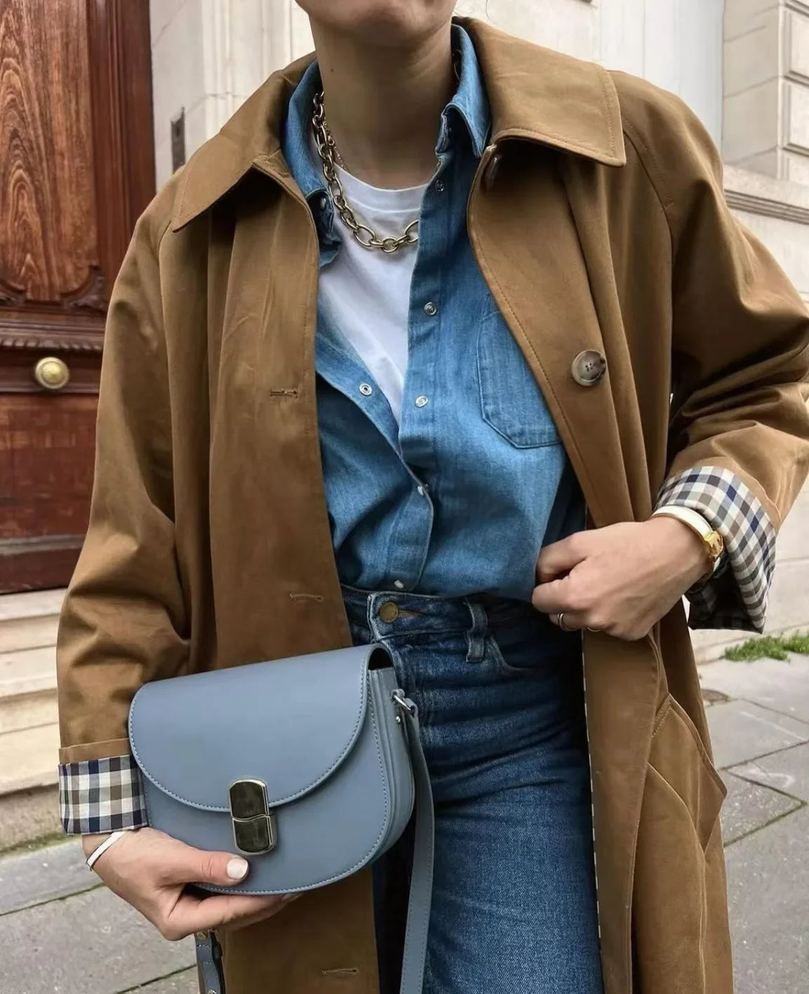 Women Casual High Street Overcoat