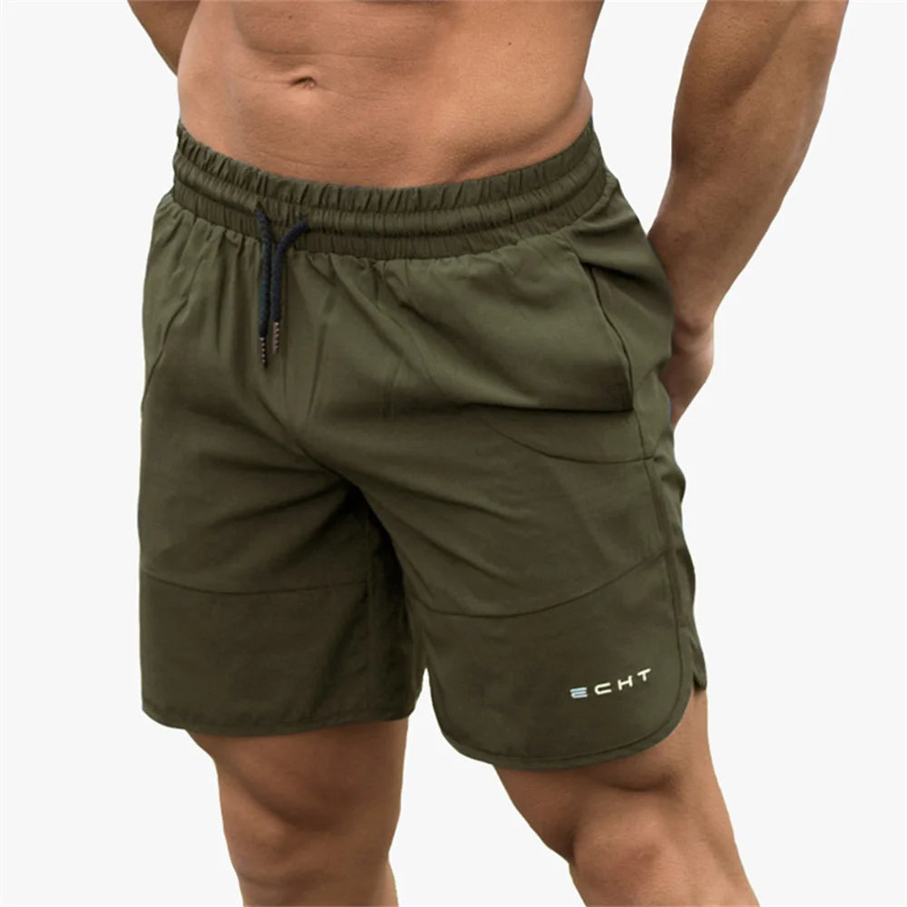 2023 New Men Gym Fitness Loose Shorts Bodybuilding Joggers Summer Quick-dry Cool Short Pants Male Casual Beach Brand Sweatpants