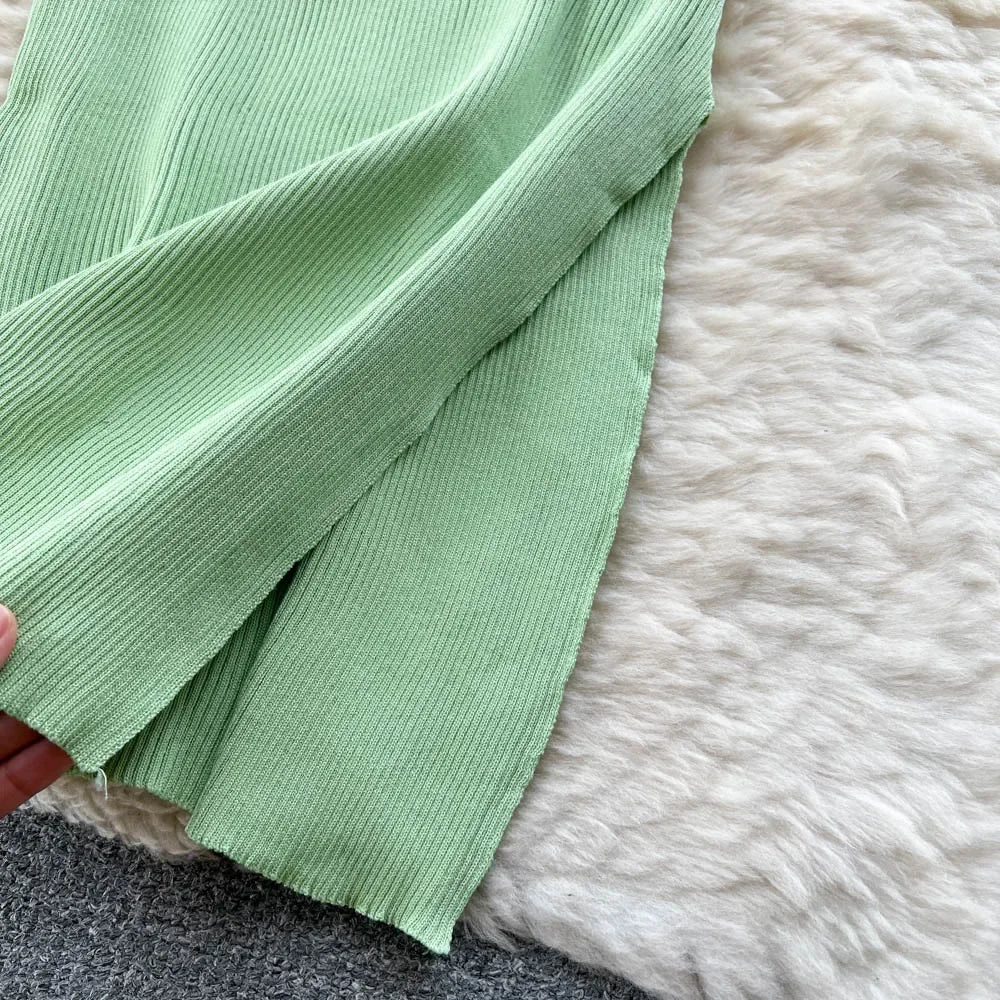 Summer Knit Short Sleeve Dress