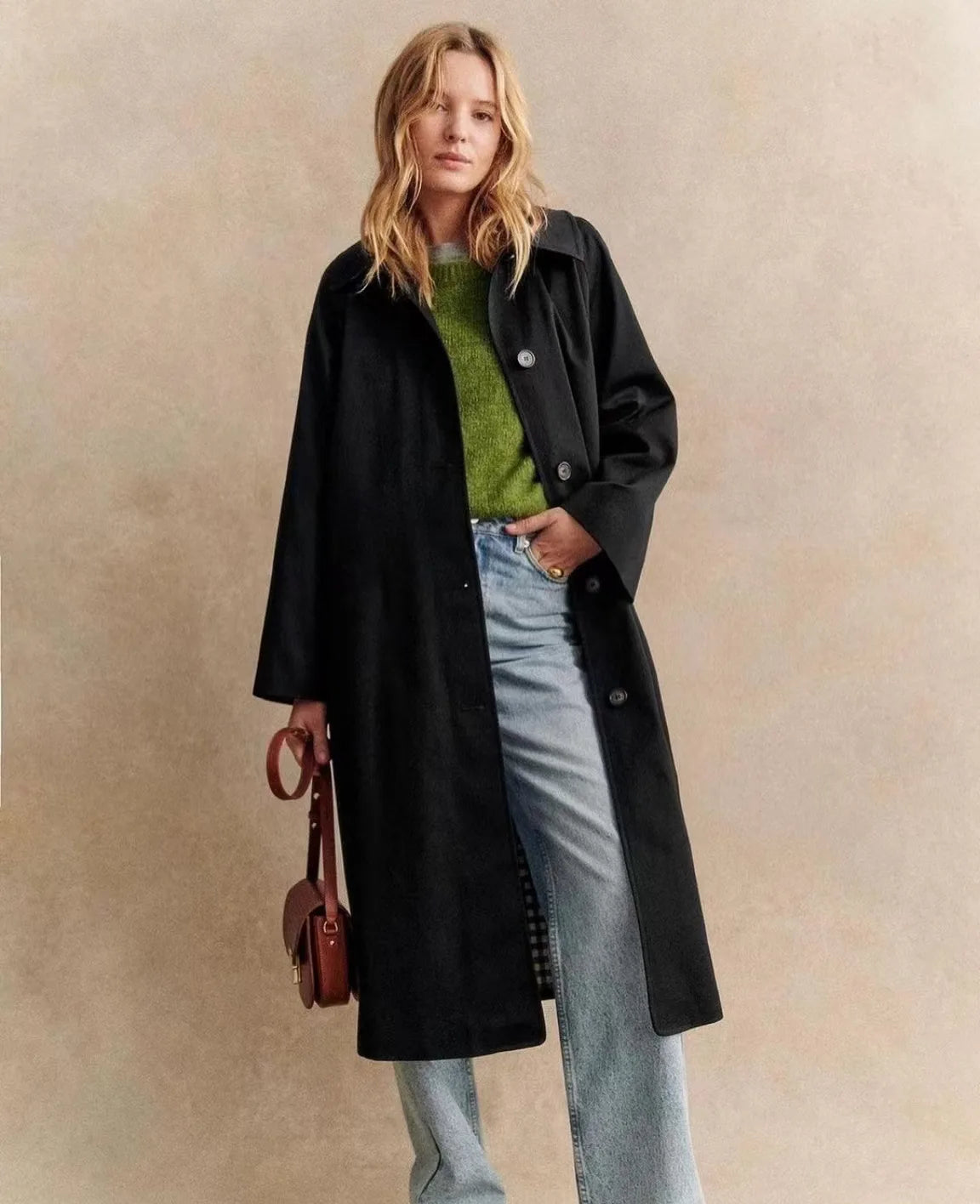 Women Casual High Street Overcoat