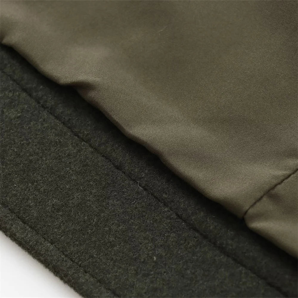 Autumn/Winter Women's Flip Collar Zipper
