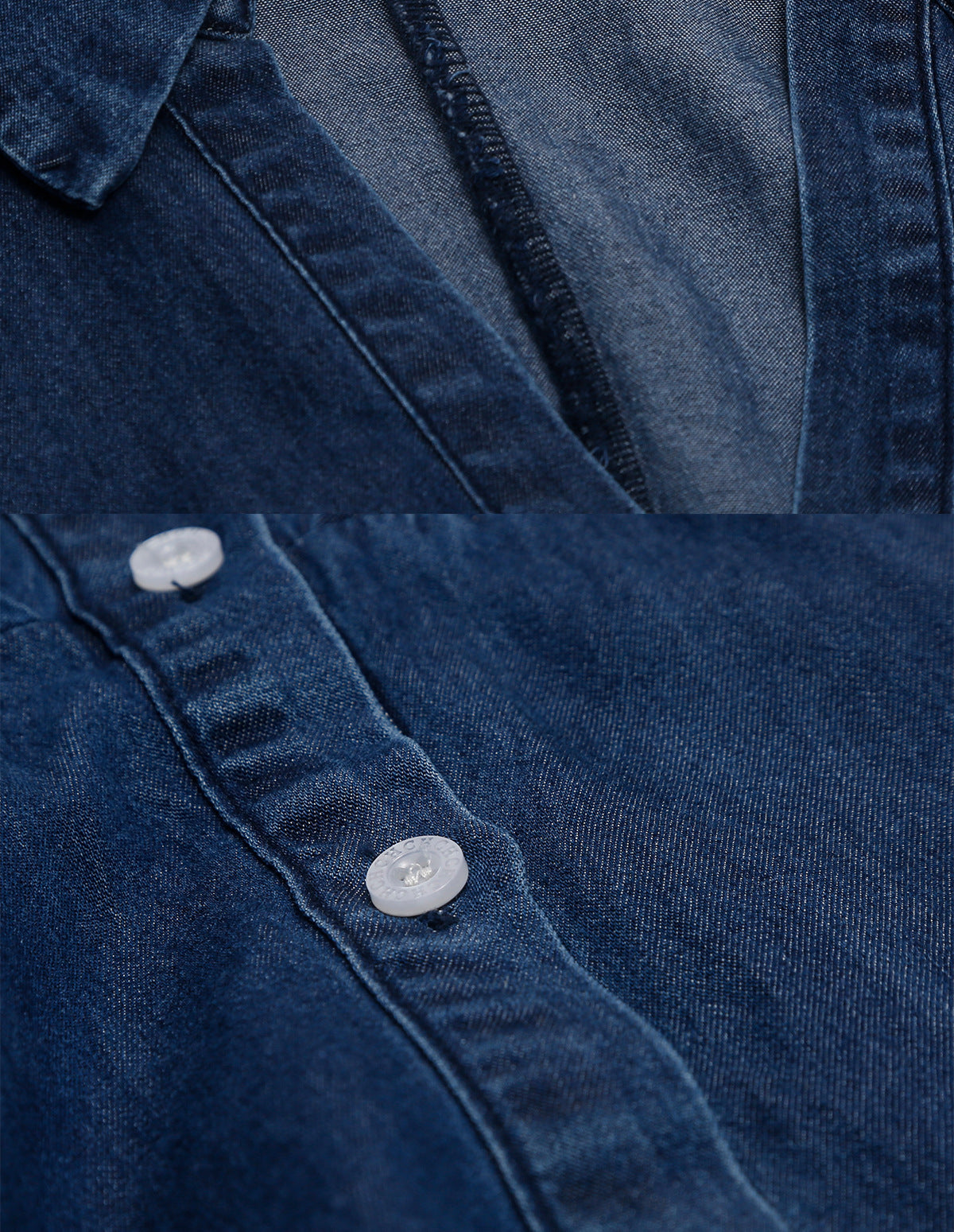 Temperament Long Sleeve Loose Slimming Denim Dress