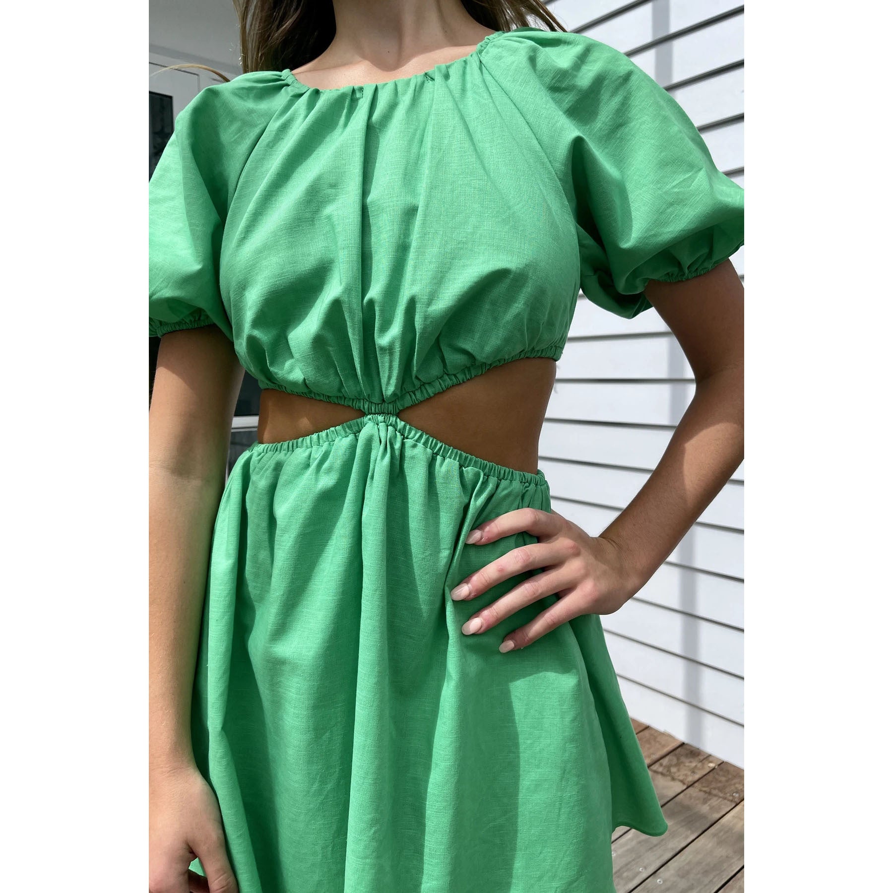 Fresh Women's Clothing Sweetheart Collar A- Line Skirt Dress